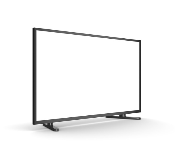 Moderní televizní přijímač s prázdnou obrazovkou - Fotografie, Obrázek