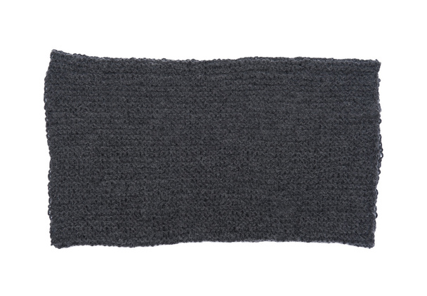 Wool scarf knitting circle isolated on white - Photo, Image