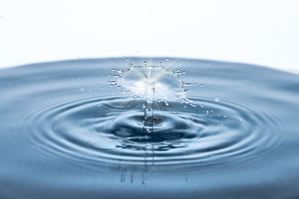 Salpicadura de gota de agua
 - Foto, imagen