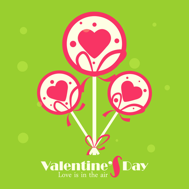 Valentine Candy with Heart - Vector, Image