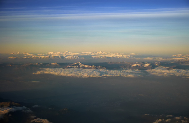 Ιταλία, εναέρια θέα της οροσειράς κεντρικές Απεννίνων - Φωτογραφία, εικόνα