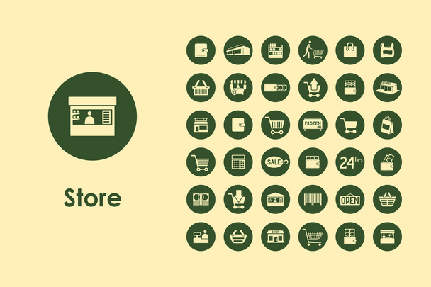 Set of sale simple icons - Vector, Image