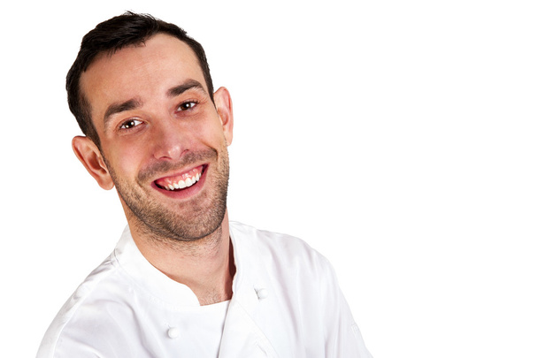 A male chef isolated over white background - Valokuva, kuva
