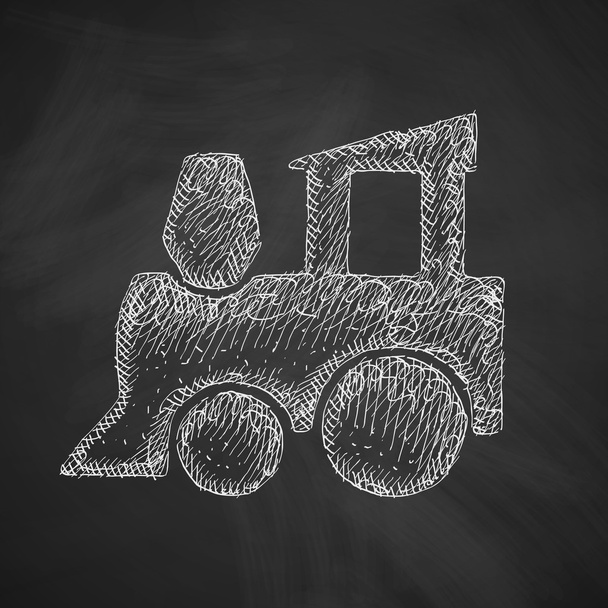 Παιδικά τρένο εικονίδιο - Διάνυσμα, εικόνα