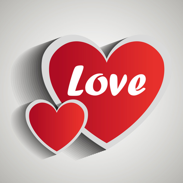 Aşk kartı tasarımı - Vektör, Görsel