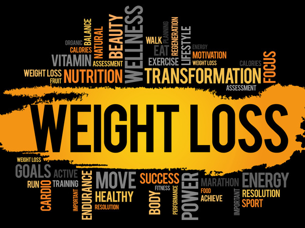 WEIGHT LOSS word cloud, fitness - Photo, Image