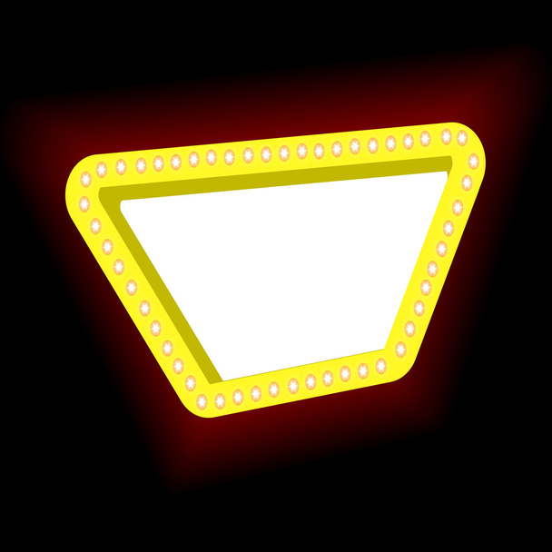 Ρετρό πλαίσιο φώτα - Διάνυσμα, εικόνα