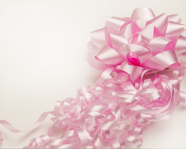 Pink Ribbon and Bow - Фото, зображення