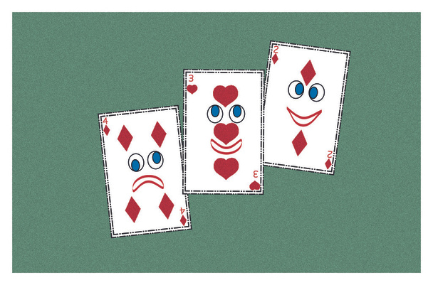 Póker kártya - Vektor, kép