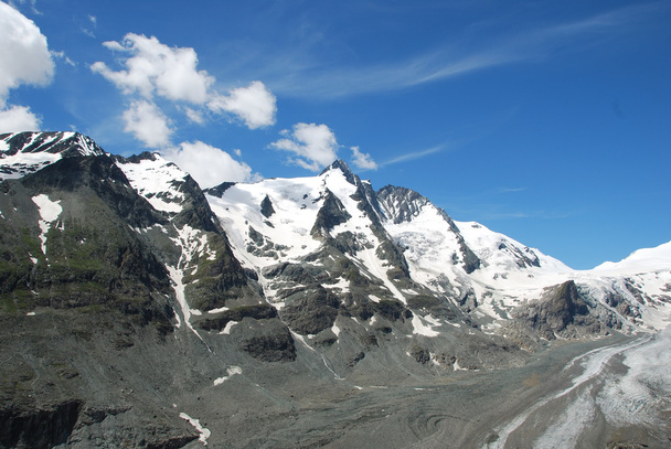 Grossglockner y glaciar de fusión
 - Foto, Imagen