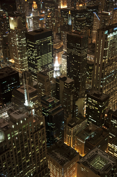 Здания Чикаго по ночам
 - Фото, изображение