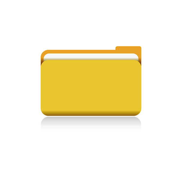 Вектор жёлтой папки
 - Вектор,изображение