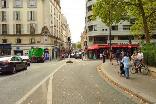 パリの通り、フランス - 写真・画像