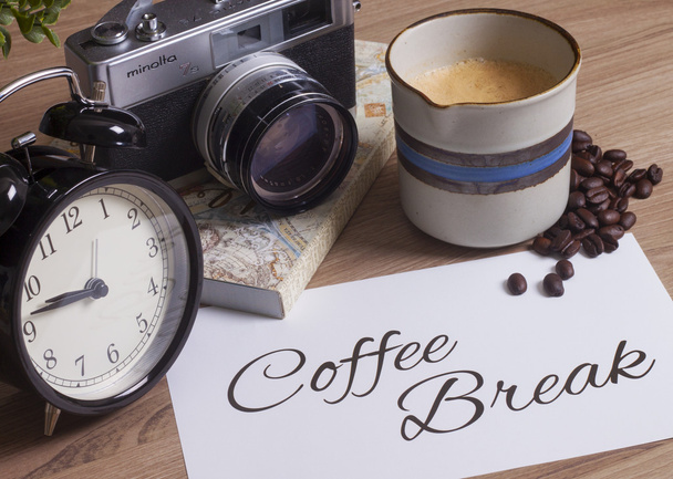 Kávészünet és személyi notebook - Fotó, kép