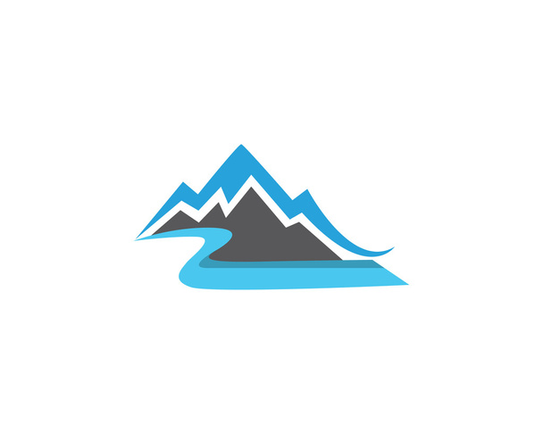 Mountain logo water - Vektor, kép