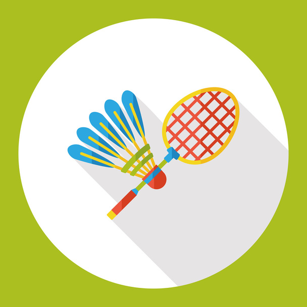 badminton sport icône plate icône élément
 - Vecteur, image