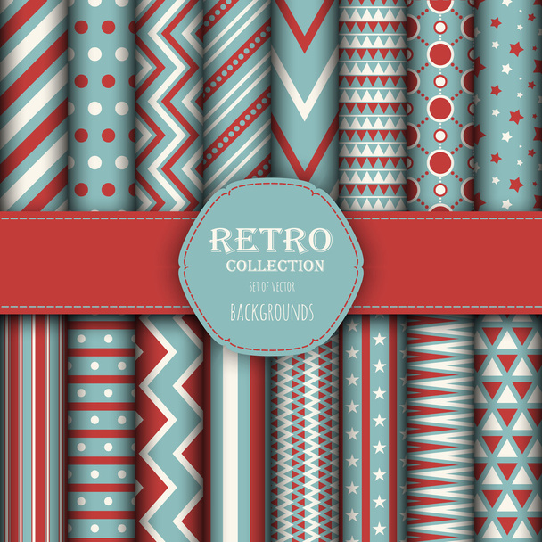 Collection of seamless patterns - Vecteur, image