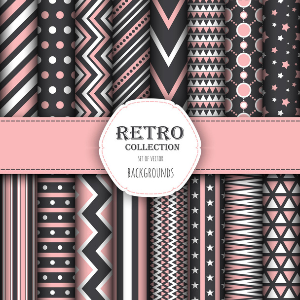 Collection of seamless patterns - Vector, Image