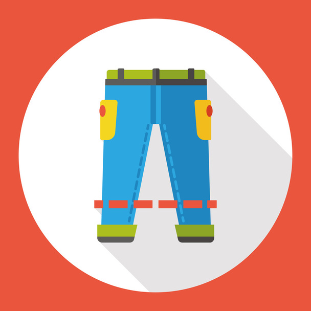 clothes pants flat icon icon element - Vector, Image