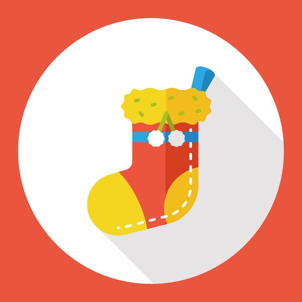 Элемент иконки рождественских носков
 - Вектор,изображение