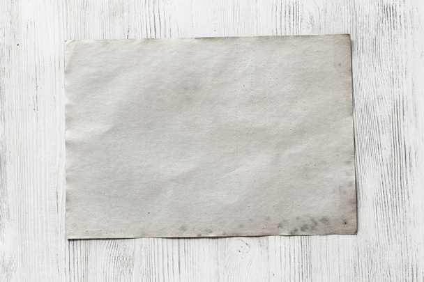 Blank paper on wooden background - Photo, Image