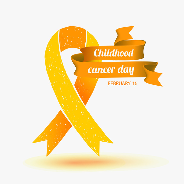 Journée du cancer chez les enfants. 15 février
 - Vecteur, image
