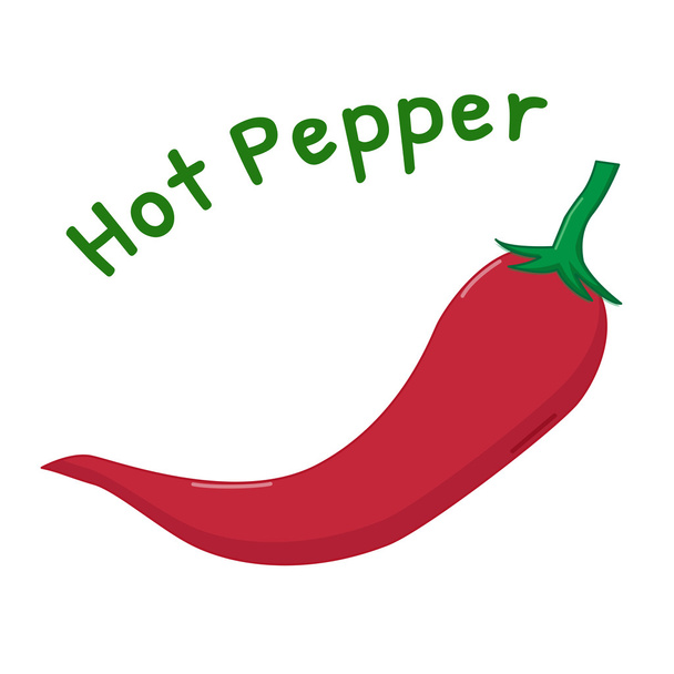 Isolated hot pepper icon - Vector, Image