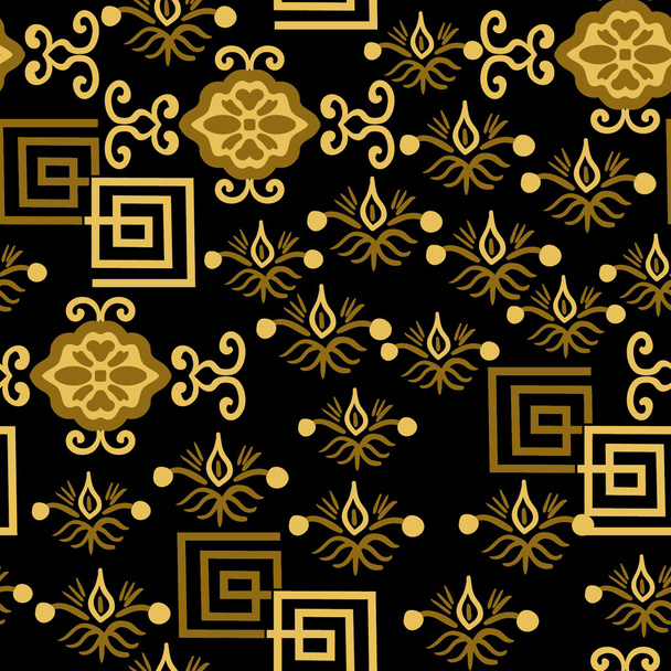 Vector seamless background in Oriental style. - ベクター画像