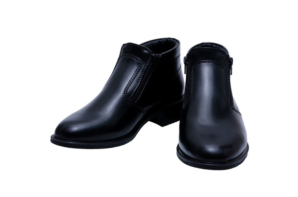 Zwarte schoenen geïsoleerd over Wit - Foto, afbeelding