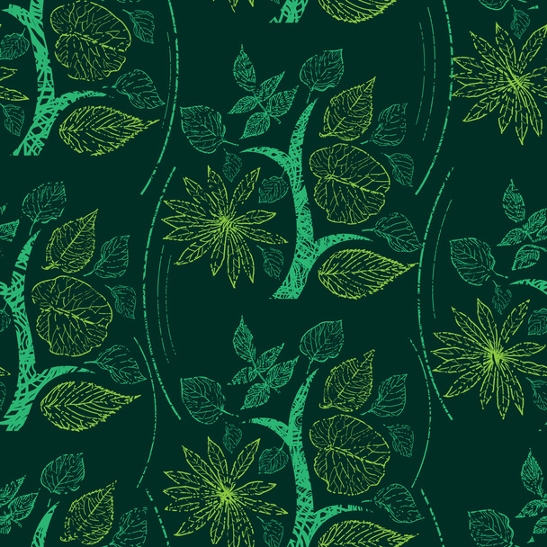Vector seamless floral pattern - Vector, Imagen