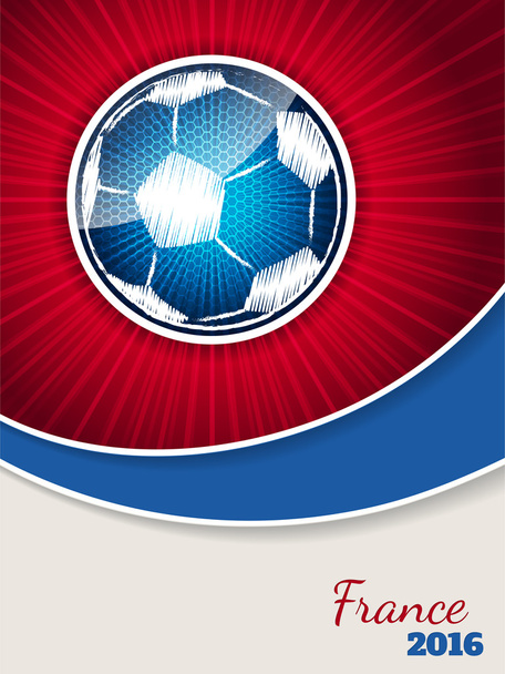 Tiivistelmä sininen punainen jalkapallo esite malli
 - Vektori, kuva