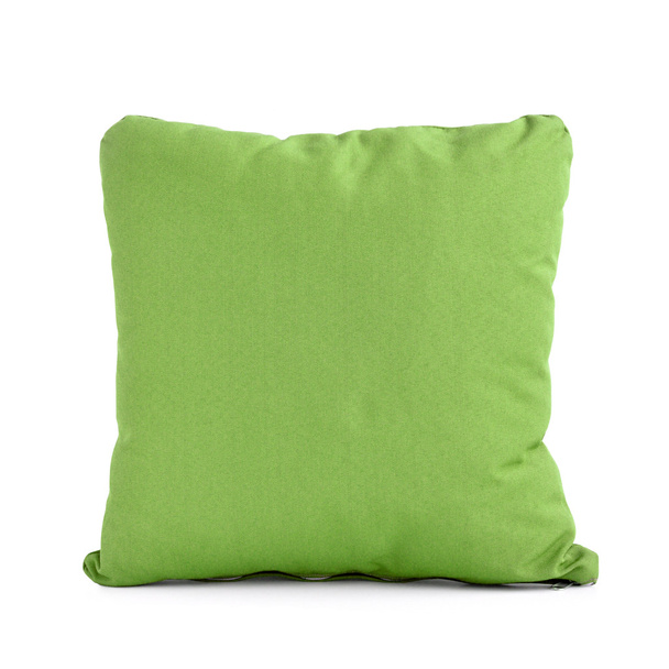 Подушка або подушка в зеленому кольорі
 - Фото, зображення