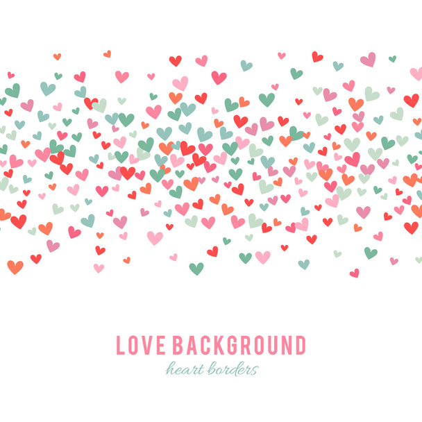 Romantic pink and blue heart background. Vector illustration - ベクター画像