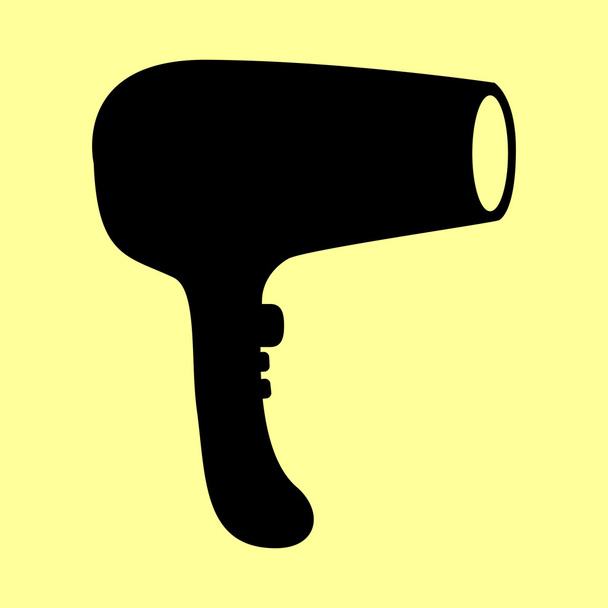 Знак сушилки для волос
 - Вектор,изображение