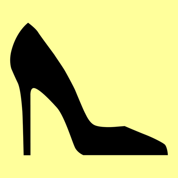 Woman shoe sign - Vector, Image