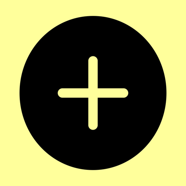 Pozitif sembol artı işareti - Vektör, Görsel