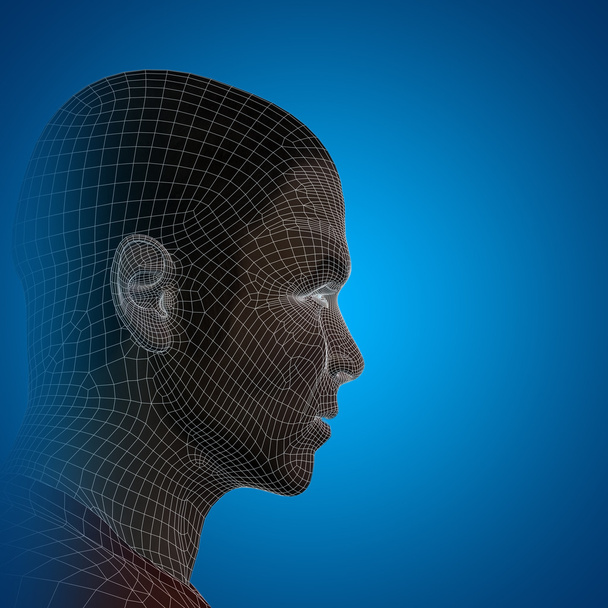Tel kafes insan kafası - Fotoğraf, Görsel