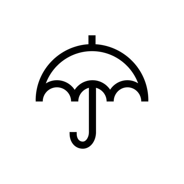 Страхування, значок лінії парасольок
. - Вектор, зображення