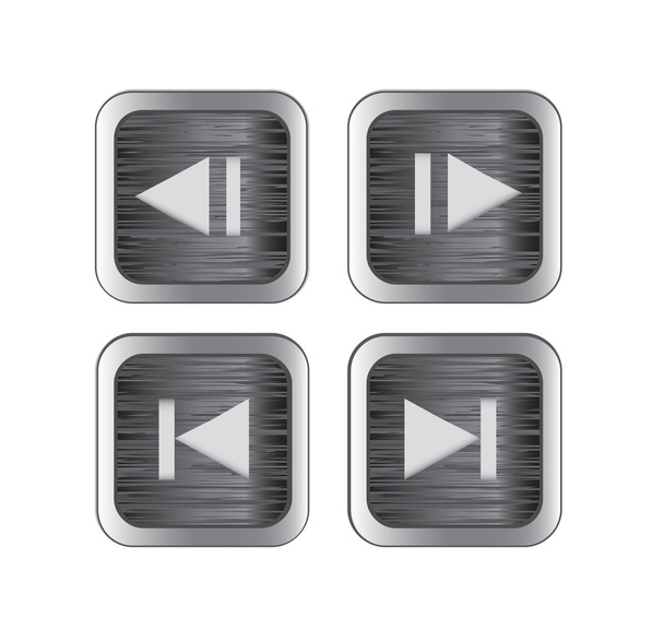 Multimedia control icons - Vector, Image