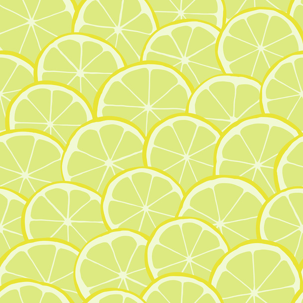 Seamless pattern with lemons - Vector, Image