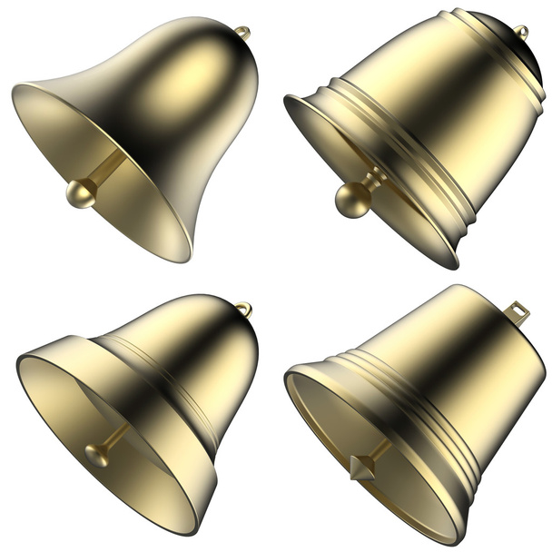 bells on white background - Фото, изображение