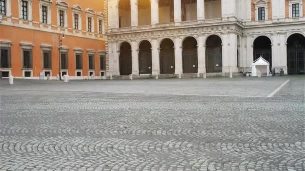 der lateranische palast in rom, italien - Filmmaterial, Video
