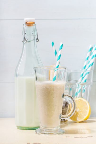 Milk Banana smoothie - Photo, Image