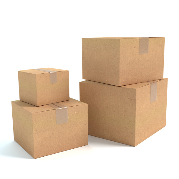 Brown Boxes Stacked - Photo, Image