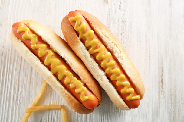fresh hot dogs - Foto, Imagem