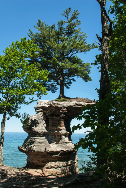 Chapel Rock, Pictured Rock National Lake Shore, Michigan, USA - Photo, Image