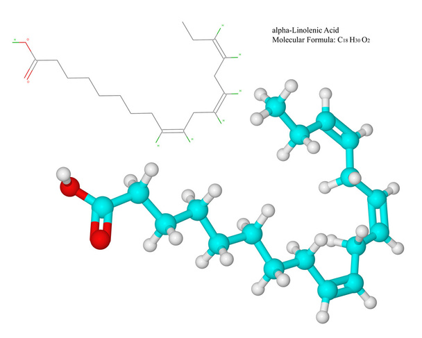 Vitamina F - ácido gordo ómega-3 (ALA
) - Foto, Imagem
