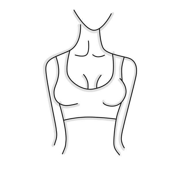 Ilustración vectorial. Icono. Ochertaniya cuerpo femenino
 - Vector, Imagen