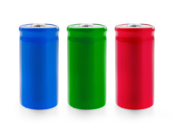 Three color battery - Photo, image