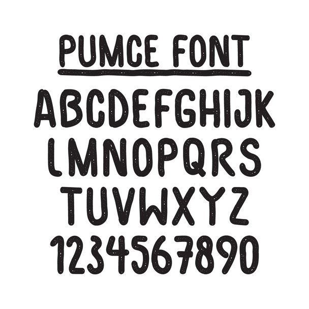 Universal font alphabet vector font for labels, headlines, posters etc - Vektori, kuva